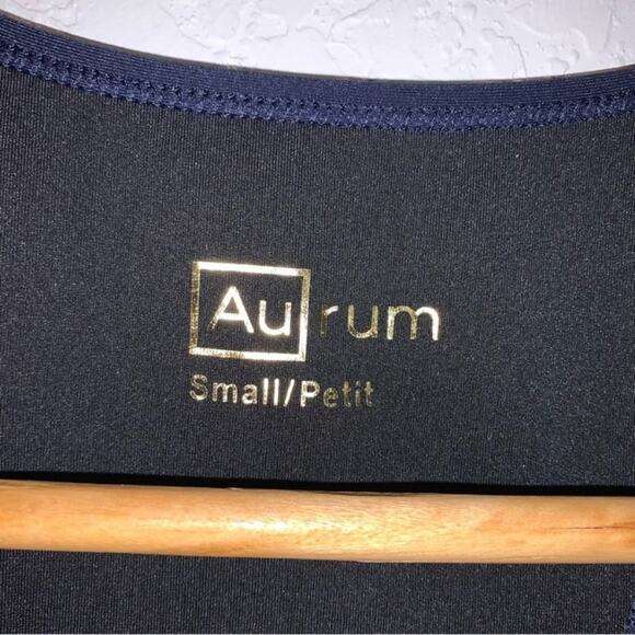 AUrum Activewear Navy Blue Hermosa Sports Bra in Total Eclipse - Picture 4 of 15